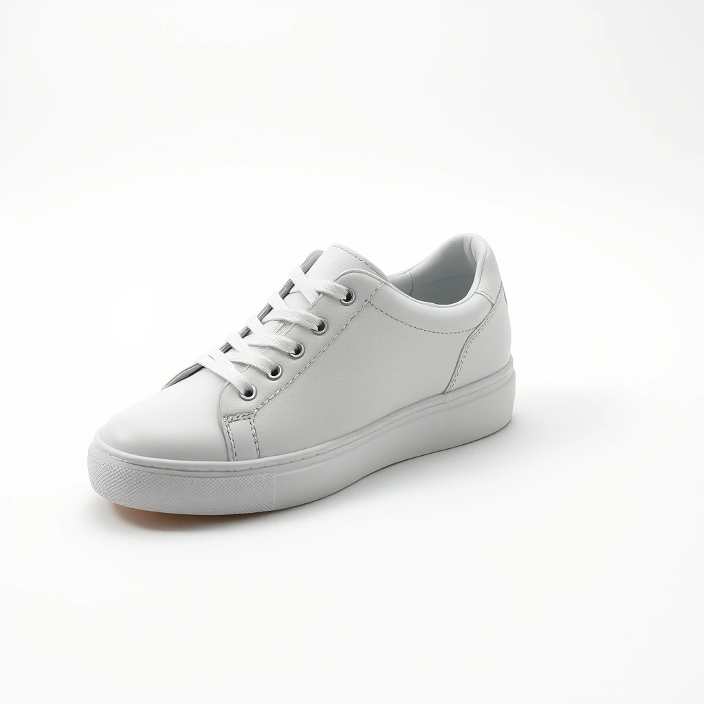 Letizia - Sneaker bianca con suola rialzata